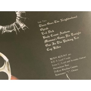 Body Count - Body Count (LP, Vinyl, Rare, With the "Cop Killer" Song)